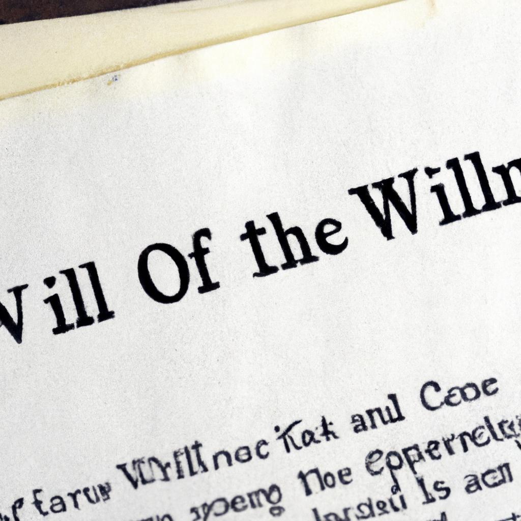 Custody of⁤ the Original Will Document